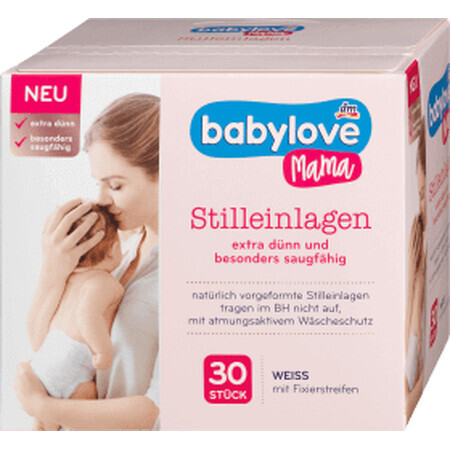 Babylove mum Absorberende borstkompressen, 30 stuks