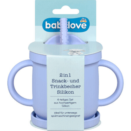 Babylove 2-in-1 Snack- und Trinkbecher-Set, 1 Stück