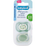 Babylove Sucette anatomique en silicone 0-6 mois, 2 pièces