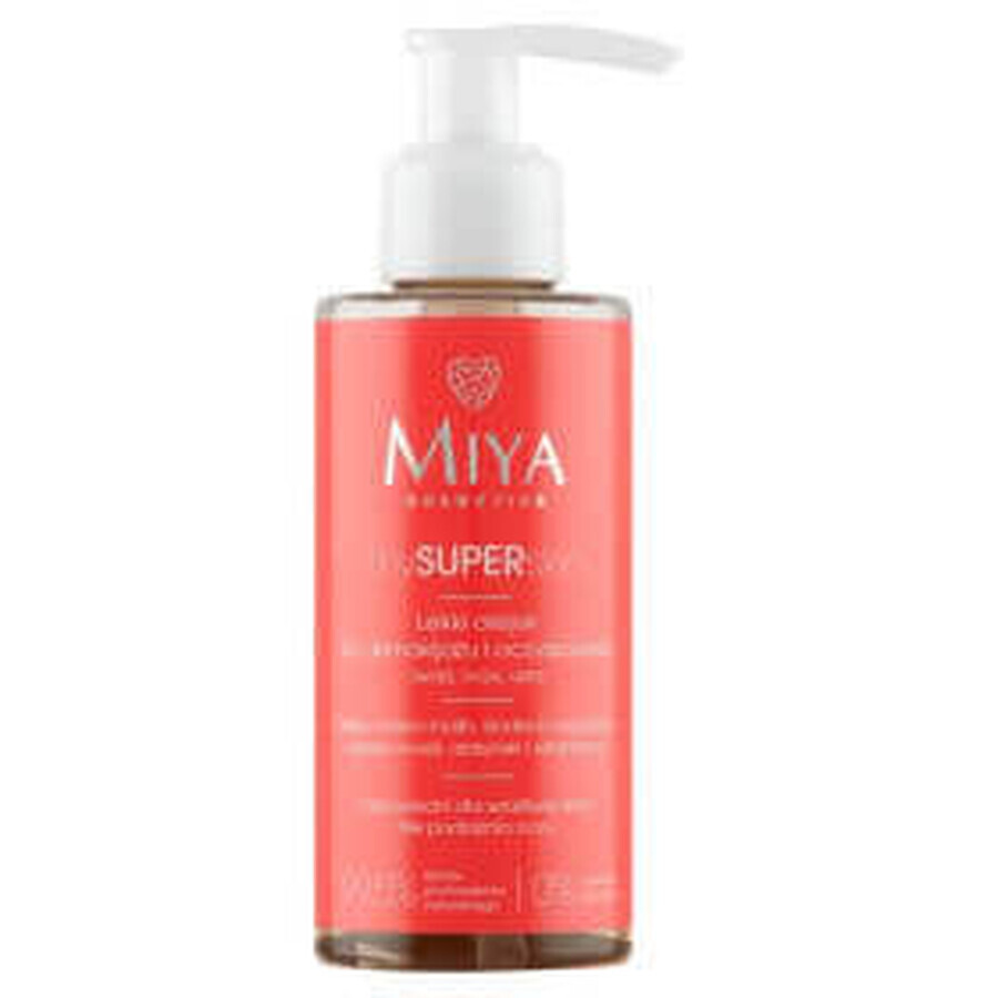 Miya Huile nettoyante douce pour le visage, les yeux et les lèvres, 140 ml