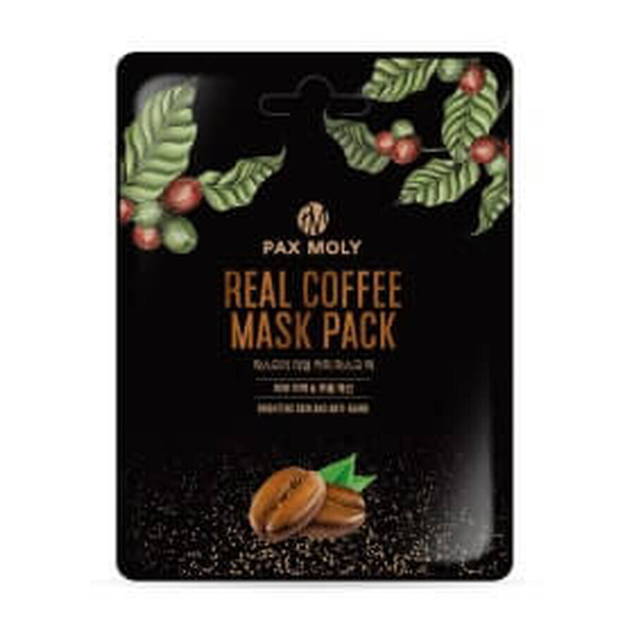 Pax Moly Maschera viso tonificante con estratto di caffè, 1 pz