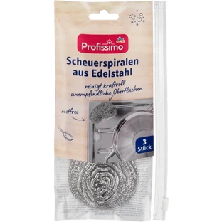 Profissimo Spirala czyszcząca ze stali nierdzewnej, 3 szt.
