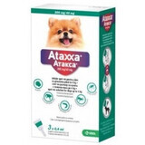 Uitwendig antiparasiticum voor honden &lt;4 Kg, 100+500 mg/ml, 3 pipetten x 0,4 ml, Ataxxa 40