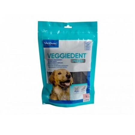 Bâtonnets dentaires pour chiens de plus de 30 kg Veggiedent Fr3sh L, 15 bâtonnets, Virbac