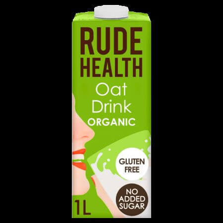 Bevanda vegetale biologica di avena, 1000 ml, Rude Health