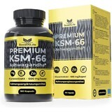 Estratto di radice di Ashwagandha KSM-66 Premium, 180 capsule, Boost4Life