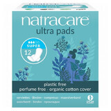 Absorbante Organice cu aripioare Ultra Pads Super, 12 bucăți, Natracare