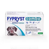 Fypryst Combo Hond L 268 mg, 3 pipetten voor grote honden 20-40 kg, 3 pipetten, Krka