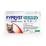 Fypryst Combo Dog S 67 mg Fypryst Combo Dog S 67 mg, 3 pipetten voor kleine honden 2-10 kg, 3 pipetten, Krka