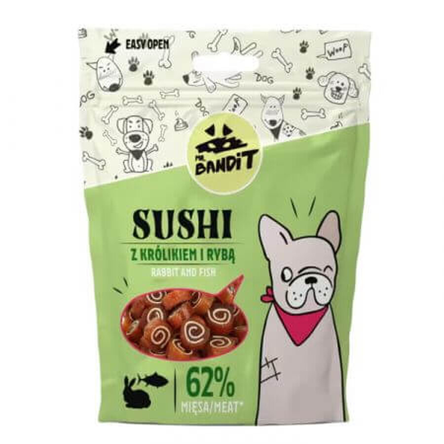 Rabbit and fish treats for dogs Sushi, 80 g, Mr. Bandit