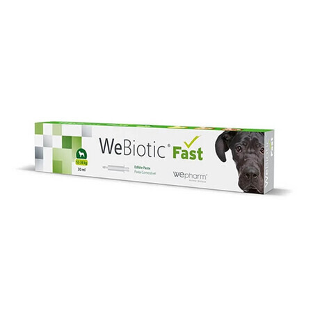 Spijsverteringssupplement voor honden in smakelijke pastavorm Webiotic Fast, 30 ml, Wepharm