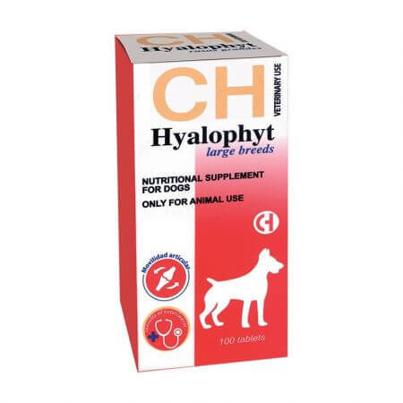 Nutritional supplement for joints, for large dogs Hyalophyt, 100 tablets, Chemical Iberica