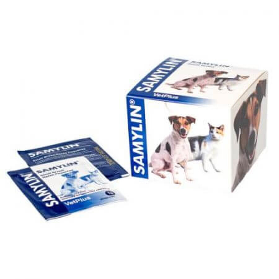 Voedingssupplement voor honden en katten &lt;10 kg Samylin Small Breed, 30 sachets, VetPlus