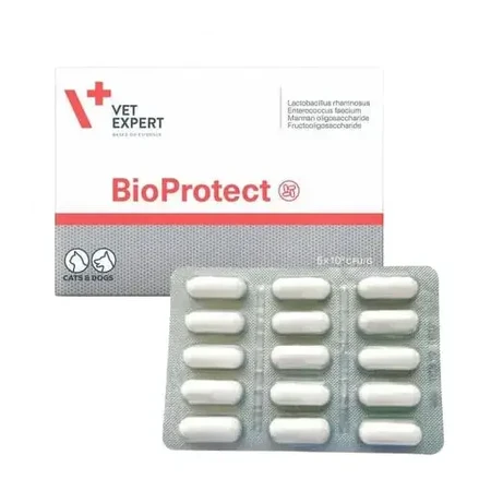 Supplément nutritionnel pour chiens et chats BioProtect, 60 gélules, VetExpert