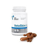 Compléments alimentaires pour chiens et chats VetoSkin Twist Off, 300 mg, 90 gélules, VetExpert