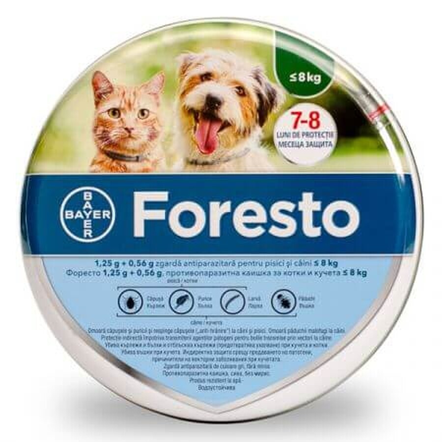 Foresto halsband voor katten en kleine honden, 1 stuk, Bayer Vet