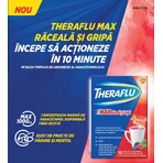 Theraflu Max Raffreddore e Influenza, aroma di frutti di bosco e mentolo, 10 bustine, Gsk