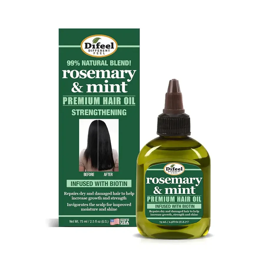 Premium Hair strengthening oil with mint and rosemary x 75 ml, Difeel
