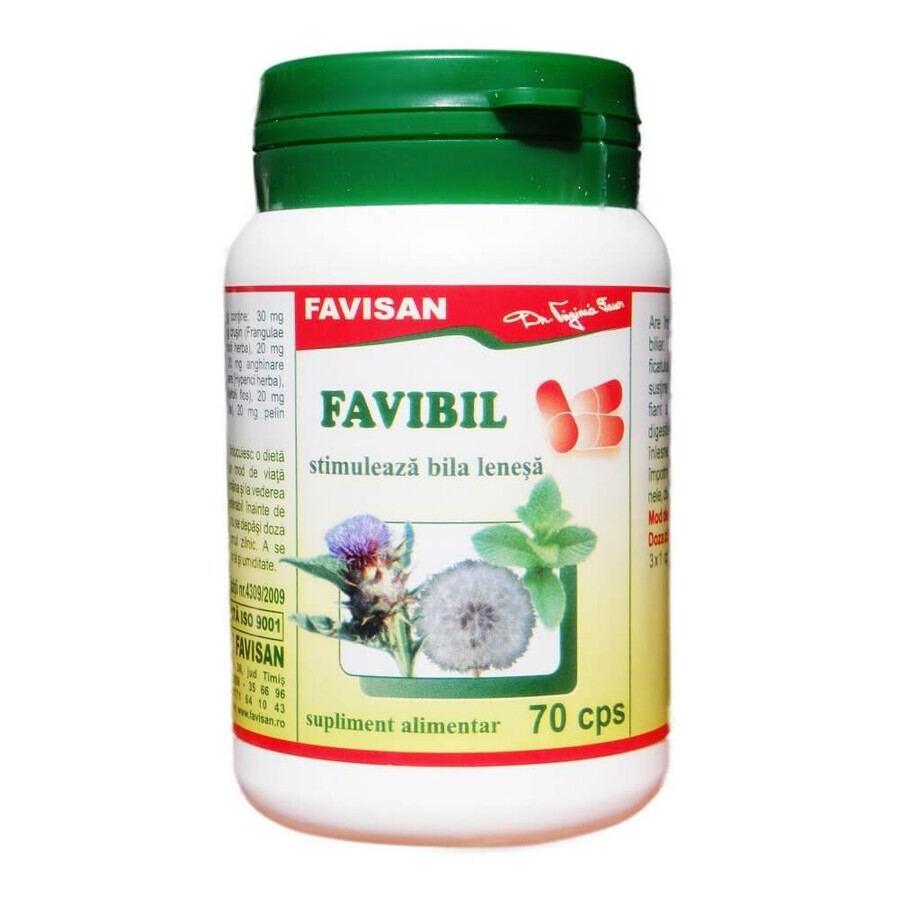 Favibil, 70 gélules, Favisan