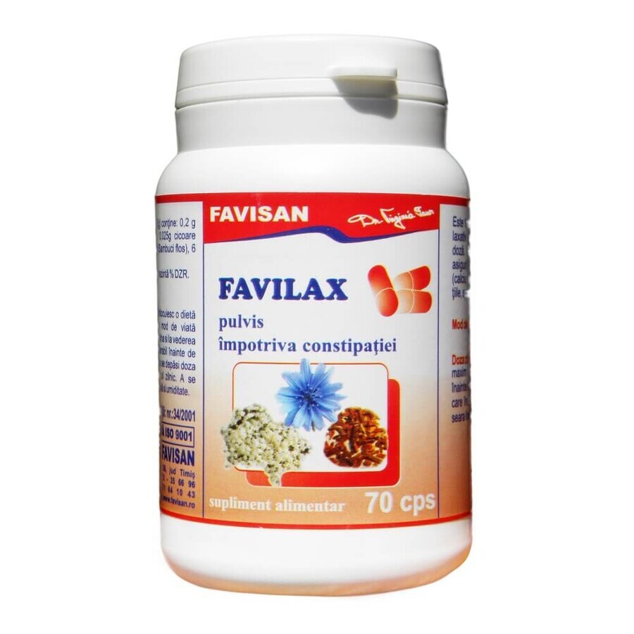 Favilax, 70 capsules, Favisan