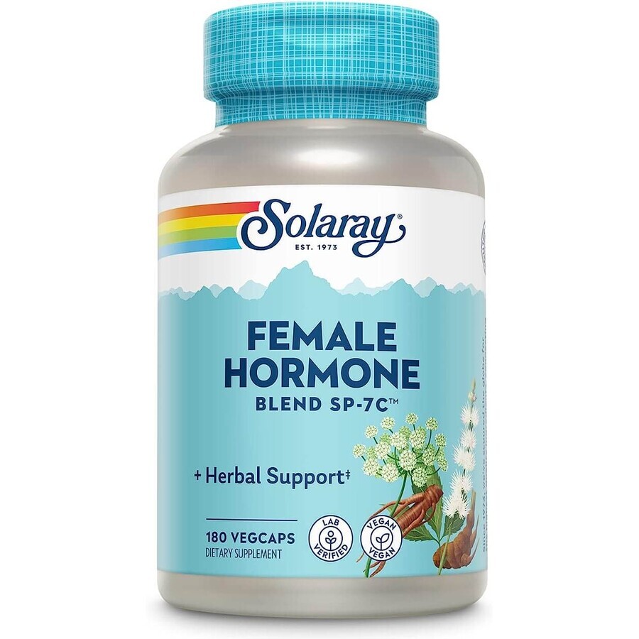 Mélange d'Hormones Féminines Solaray, 100 gélules, Secom