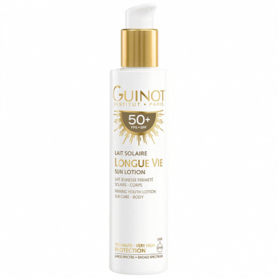 Lotiune de corp cu protectie solara Guinot Longue Vie Lait Solaire SPF50 150ml