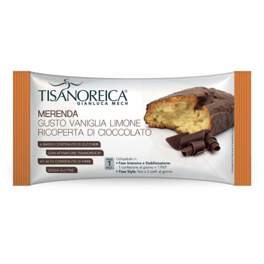 Gianluca Mech Tisanoreica Cake met Vanille- en Citroensmaak Merenda Gusto Vaniglia Limone 50gr