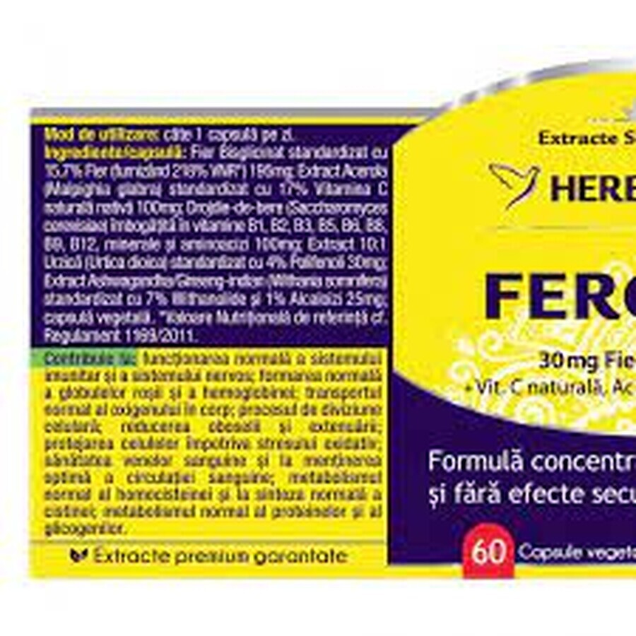 Feronix, 60 gélules, Herbagetica