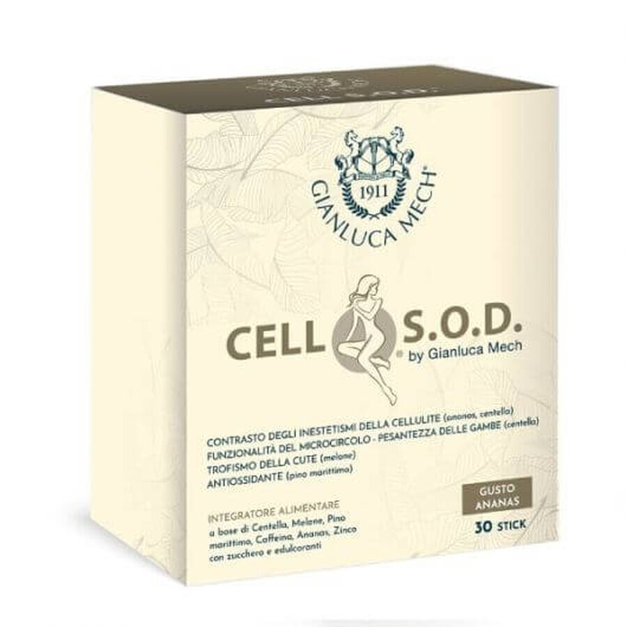 Drainerend en verstevigend voedingssupplement Gianluca Mech Cell SOD 30x5gr