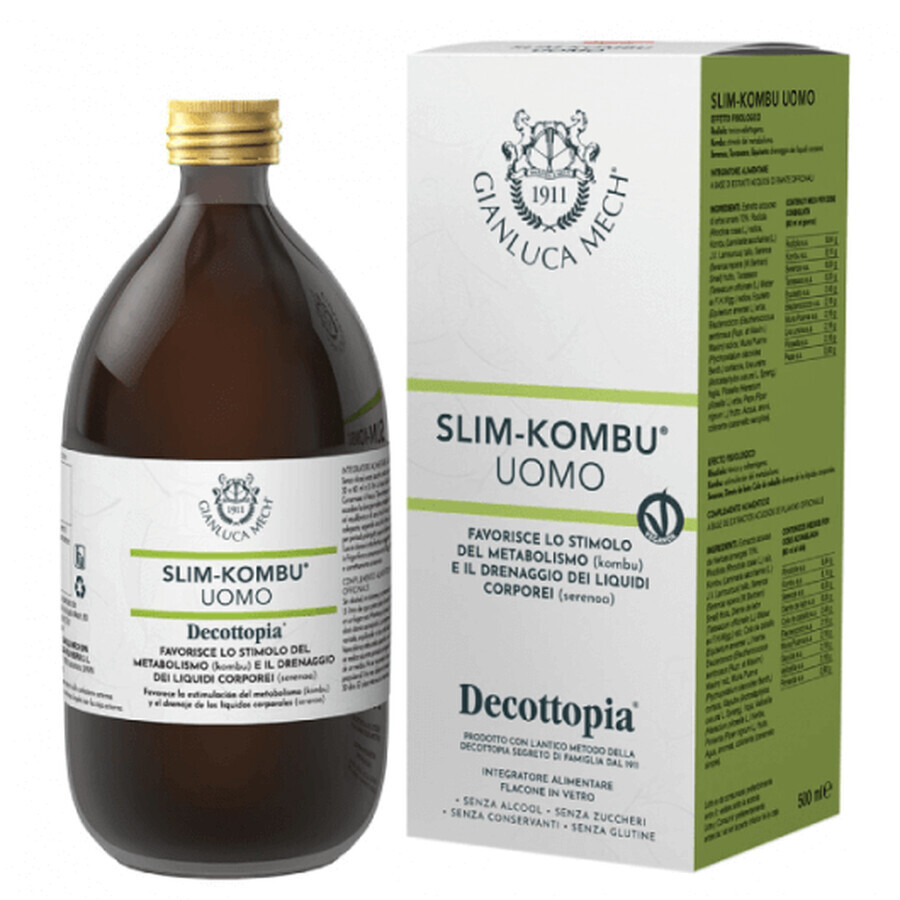 Integratore alimentare liquido Gianluca Mech Decottopia Slim Kombu Uomo 500ml