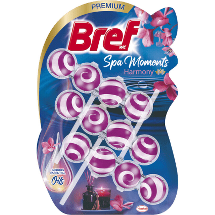 Bref Odorizant wc Wellness Harmony, 3 buc