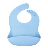 Bavoir réglable en silicone souple, Bleu, Oaki