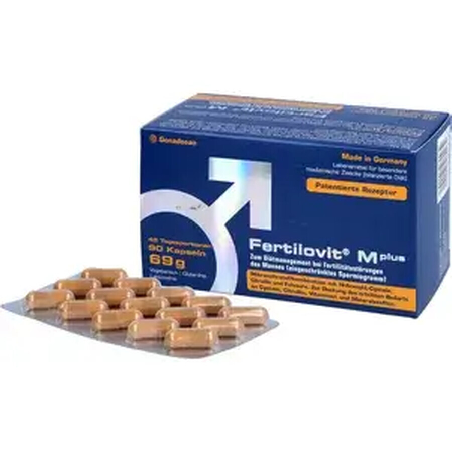 Fertilovit M Plus, 90 capsule, Gonadosan