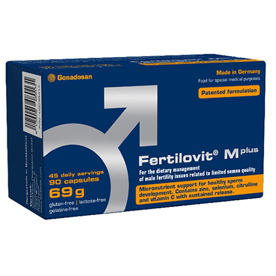 Fertilovit M Plus, 90 gélules, Gonadosan