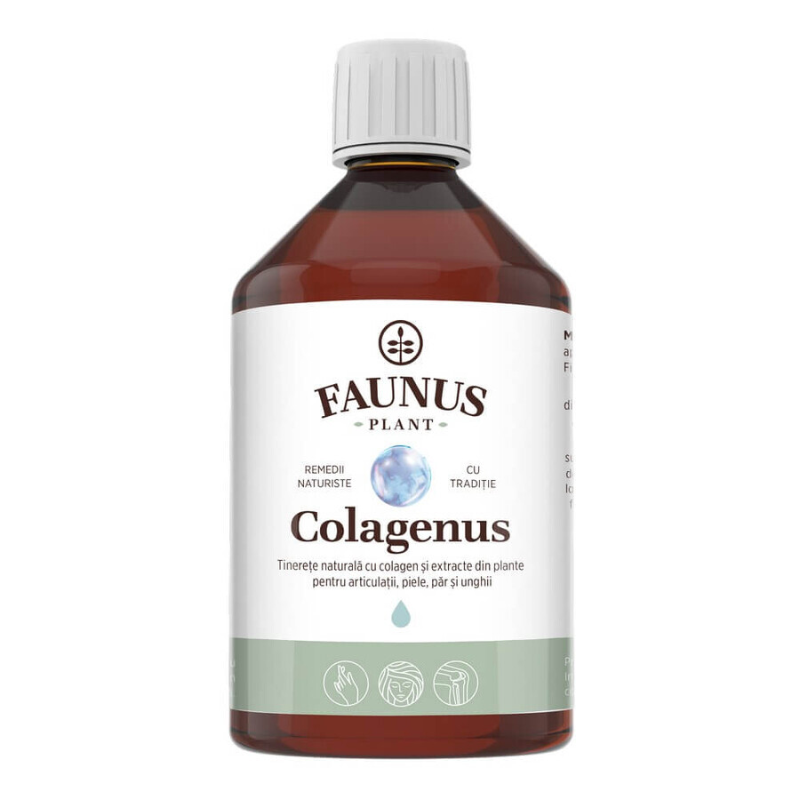 Collagène liquide hydrolysé et extraits de plantes, 500ml, Faunus