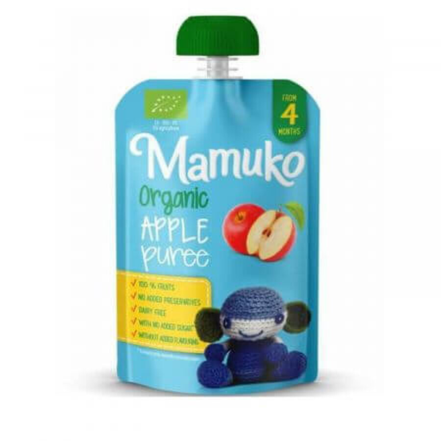 Biologische appelmoes, + 4 maanden, 100 g, Mamuko