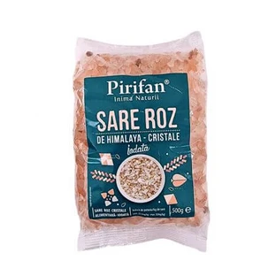 Różowa sól himalajska jodowana kryształy, 500 g, Pirifan