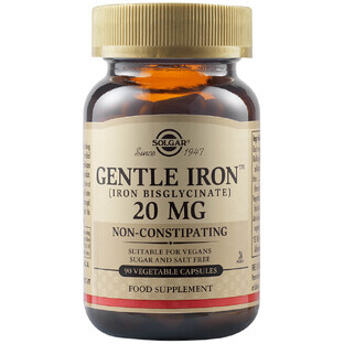 Gentle Iron Gentle Iron 20 mg, 90 capsules, Solgar