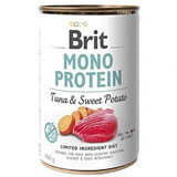 Nat hondenvoer met tonijn en zoete aardappel Mono Protein, 400 g, Brit