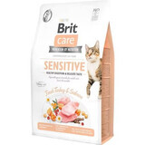 Dry cat food with salmon and turkey Brit Care GF Healthy Digestion & Delicate Taste, 2 kg, Brit