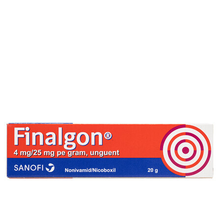 FINALGON 4mg/25mg per gram, zalf 20 g, Sanofi 