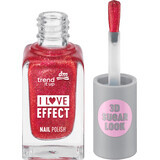 Trend !t up Smalto Effetto 020 Rosso Glitter, 8 ml