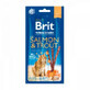 Zalm en forel beloningen voor katten Premium By Nature Cat Sticks, 3 stuks, Brit