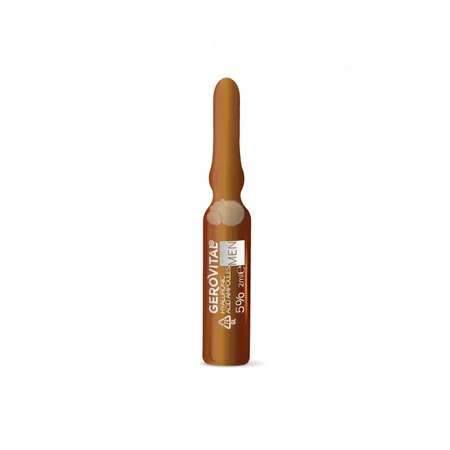 Hyaluronzuur flacons 5% Gerovital Men, 10 flacons x 2 ml, Farmec