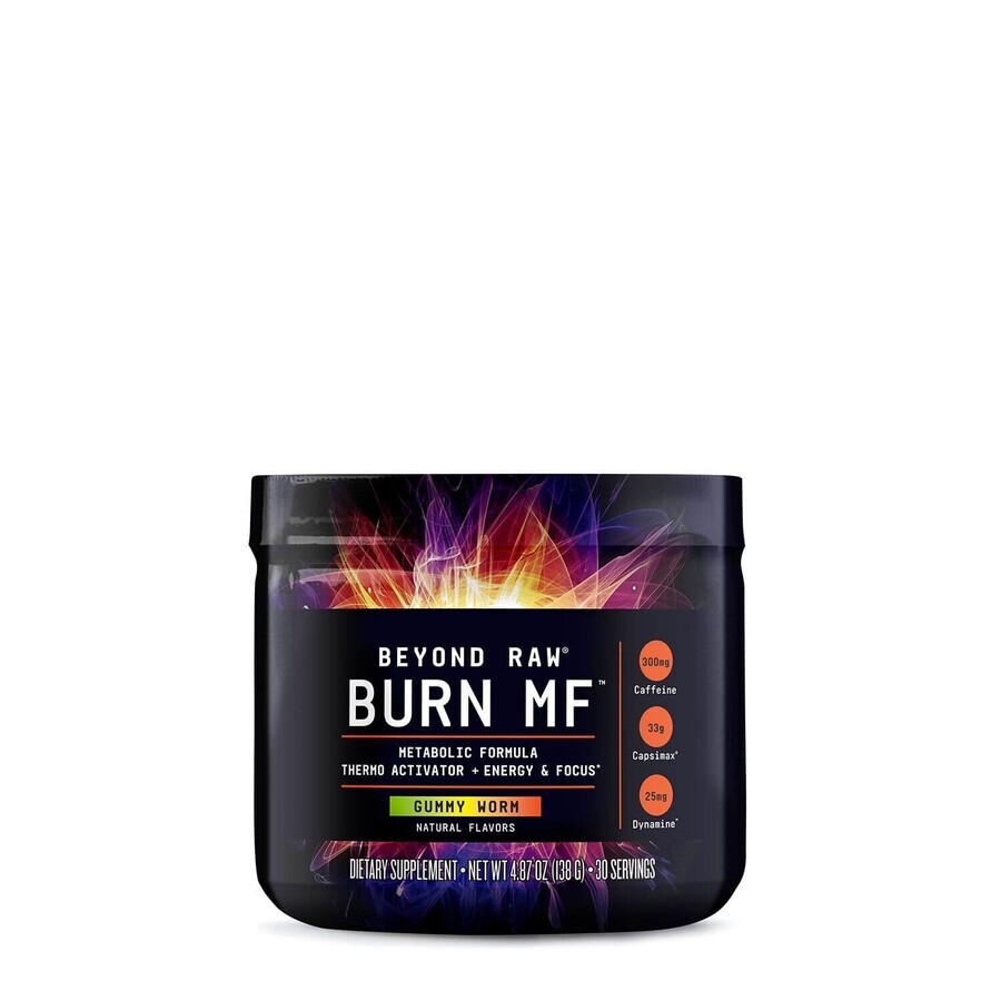 Beyond Raw® Burn MF™, thermogene vetverbrander met wormsmaak, 138 g, GNC