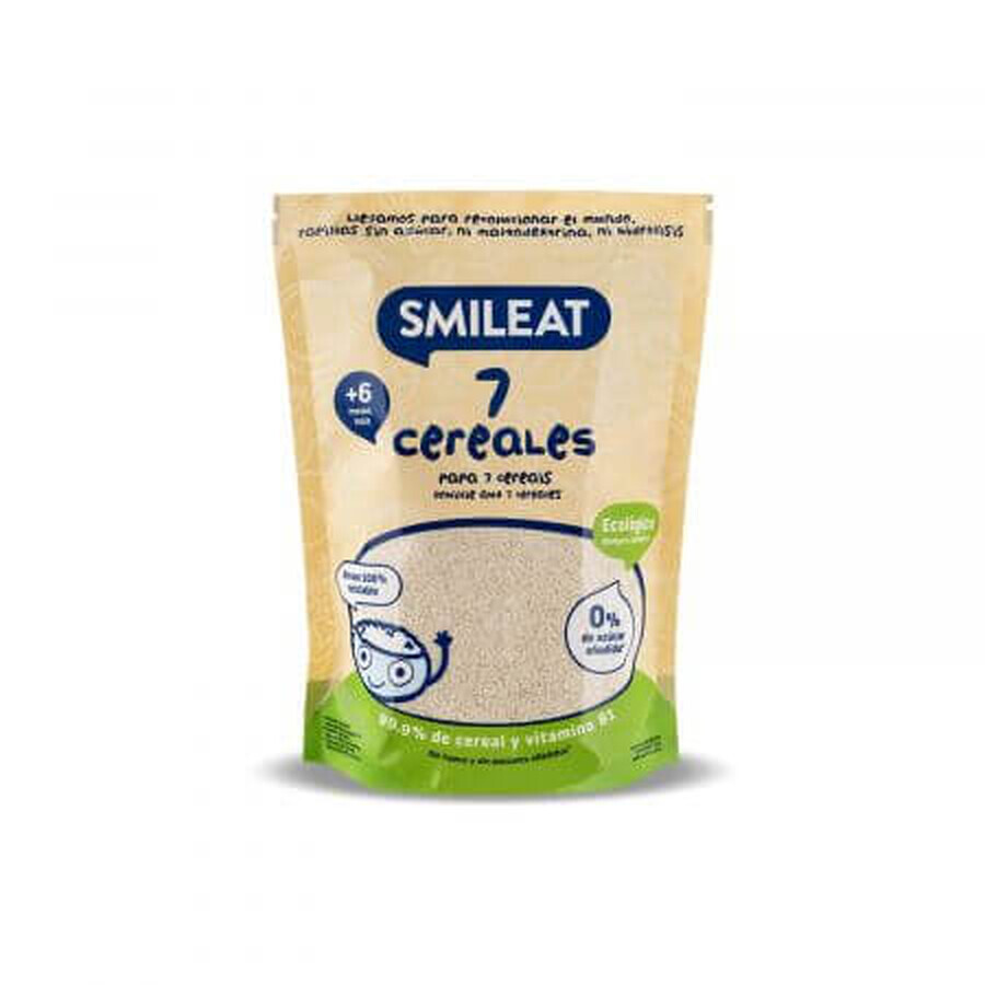 Bio-Müsli mit 7 Super-Getreiden, +6 Monate, 200 g, Smileat