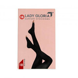 Panty met open teen, nr. 3, zwart, Lady Gloria