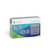 K2+D3+Magnesiumbisglycinaat-chelaat, 57 mg, 30 tabletten, Remedia