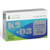 K2 + D3 + Magnesiumbisglycinaatchelaat, 30 tabletten, Remedia