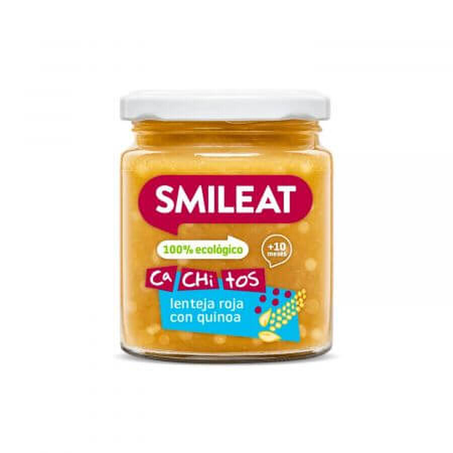 Aliment biologique à base de lentilles et de quinoa, +10 mois, 230 g, Smileat